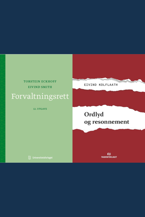 Bokpakke UiB Rettsvitenskap 4. semester – Forvaltningsrett og Ordlyd og resonnement