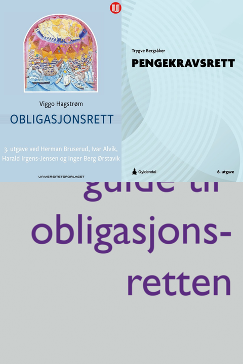 Bokpakke UiA Rettsvitenskap 6. semester – Obligasjonsrett, Pengekravsrett og Robins guide til obligasjonsrett