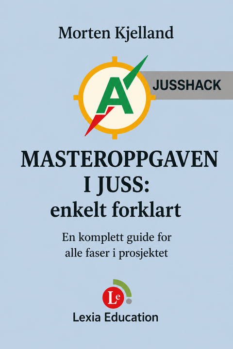 Omslag: Masteroppgaven i juss – enkelt forklart