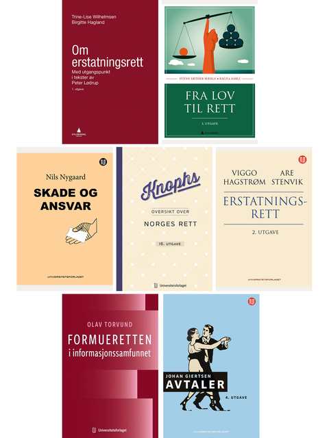 Rabattert bokpakke for UiB: Rettsvitenskap 1. semester | Spar 22 %