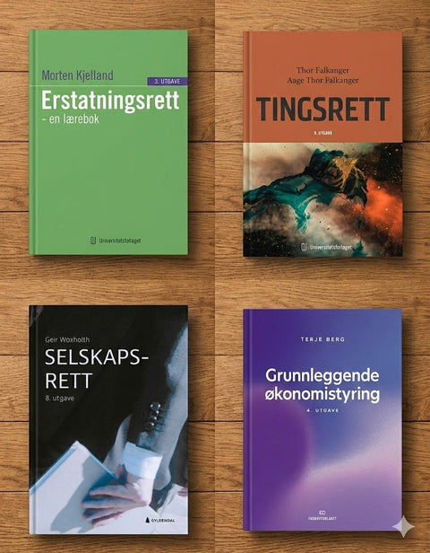 Rabattert bokpakke for BI: Rettsvitenskap 2. semester | Spar 22 %