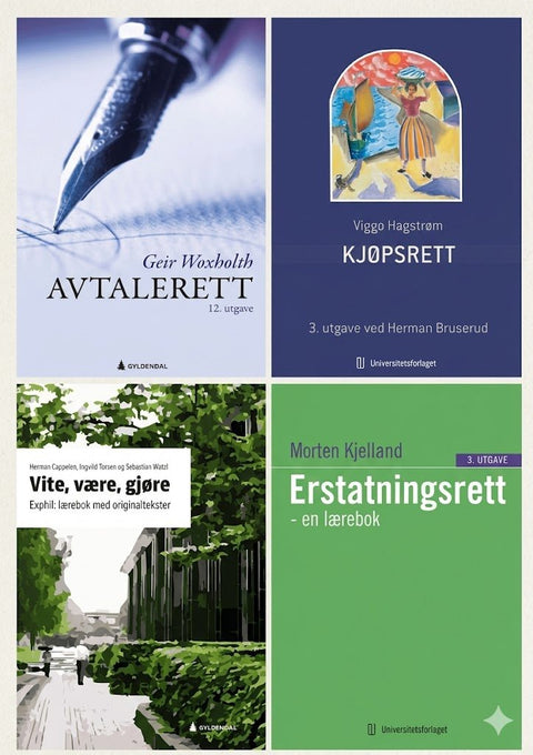 Rabattert bokpakke for UiO: Rettsvitenskap 1. semester | Spar 22 %
