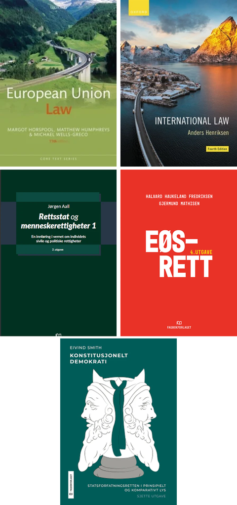 Rabattert bokpakke for UiB: Rettsvitenskap 3. semester | Spar 22 %
