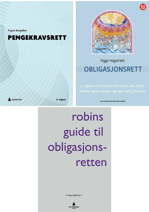 Rabattert bokpakke for UiA: Rettsvitenskap 6. semester | Spar 22 %