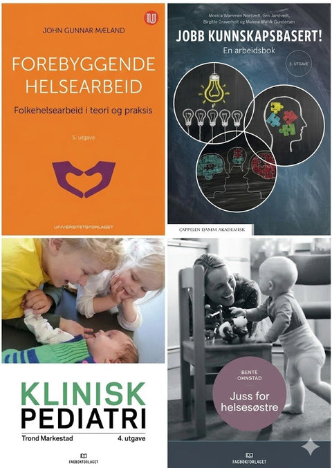 Rabattert bokpakke for UiA: Helsesykepleie 1. semester | Spar 22 %